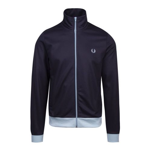 Mens Dark Airforce Contrast Trim Track Jacket 87921 by Fred Perry from Hurleys