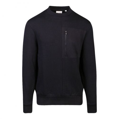 Mens Jet Black Pocket Sweat Top 103467 by Lyle and Scott from Hurleys