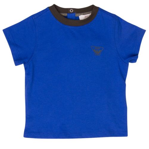 Baby Blue Basic S/s T Shirt 11623 by Armani Junior from Hurleys