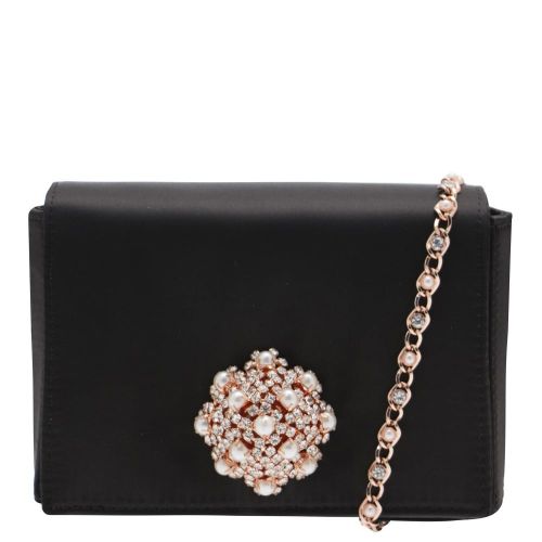 Womens Black Selinaa Brooch Evening Clutch Bag 22904 by Ted Baker from Hurleys