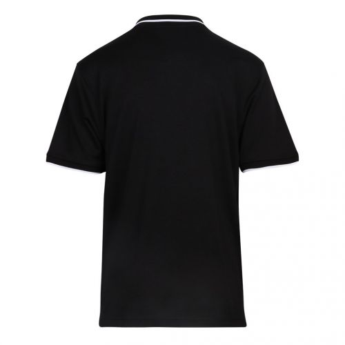 Mens Jet Black Meadtastic Tipped S/s Polo Shirt 102339 by Luke 1977 from Hurleys