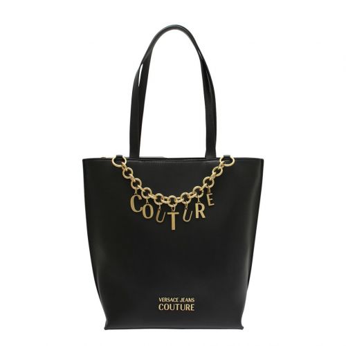 Womens Black Logo Charms Smooth Shopper Bag 91811 by Versace Jeans Couture from Hurleys