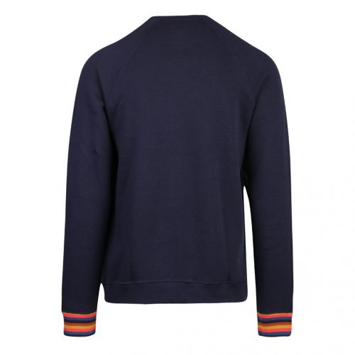 Mens Dark Blue Lounge Stripe Cuff Sweat Top 107930 by PS Paul Smith from Hurleys