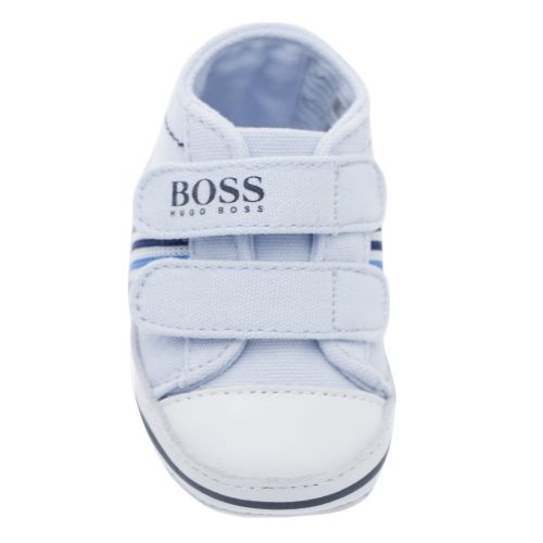 Baby Pale Blue Branded Trainers (15-21) 19637 by BOSS from Hurleys