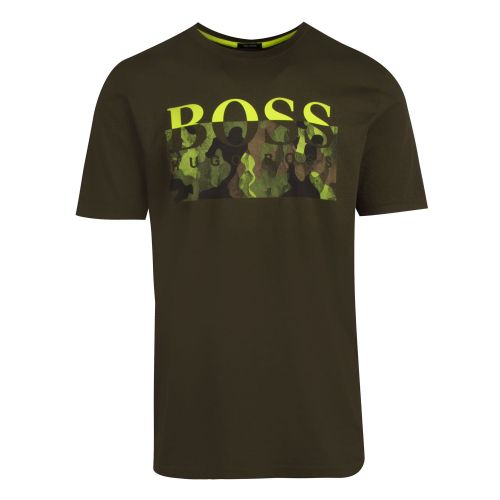 Casual Mens Khaki Thady 1 S/s T Shirt 78675 by BOSS from Hurleys