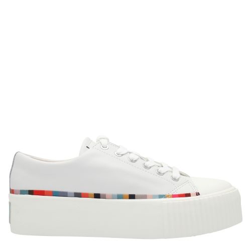 Womens White Miho Canvas Trainers 56459 by PS Paul Smith from Hurleys