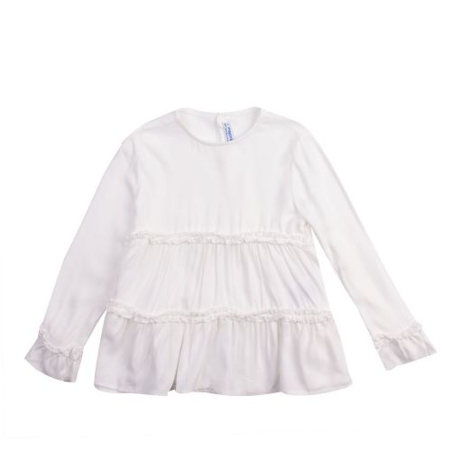 Girls Cream Smock Blouse 74846 by Mayoral from Hurleys