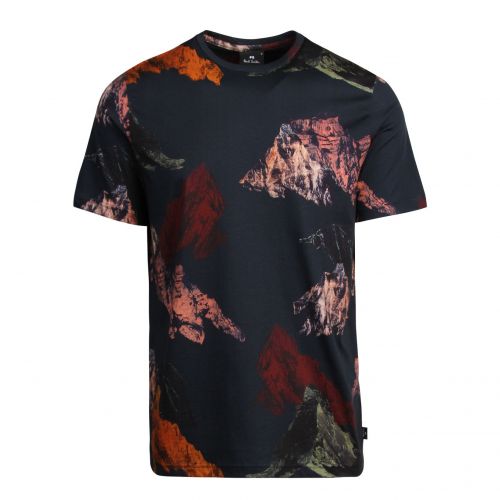 Mens Dark Navy Mountain Graphic Regular Fit S/s T Shirt 77561 by PS Paul Smith from Hurleys