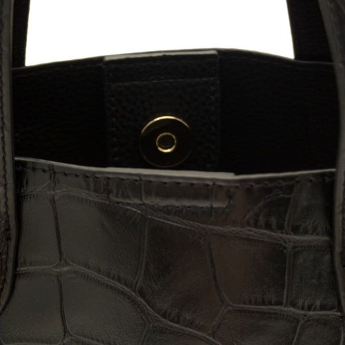 Womens Black Croc Effect Tote Bag & Purse 68090 by Versace Jeans from Hurleys