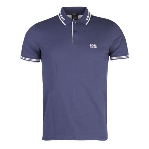 Athleisure Mens Navy Paul Tipped Slim S/s Polo 26667 by BOSS from Hurleys