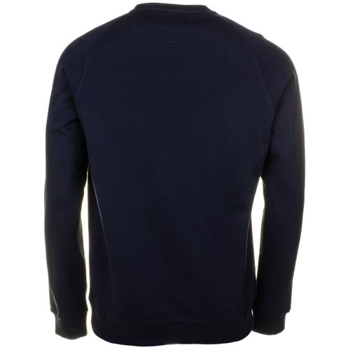 Mens Navy Small Logo Crew Sweat Top 64681 by Barbour International from Hurleys