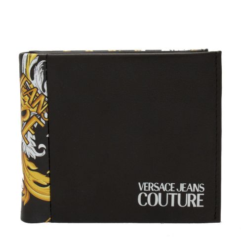 Mens Black Baroque Detail Coin Bifold Wallet 74328 by Versace Jeans Couture from Hurleys