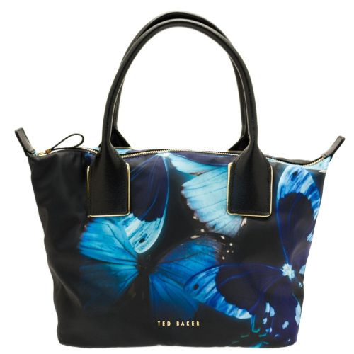 Womens Black Butterfly Collective Tarika Nylon Small Tote Bag 63152 by Ted Baker from Hurleys