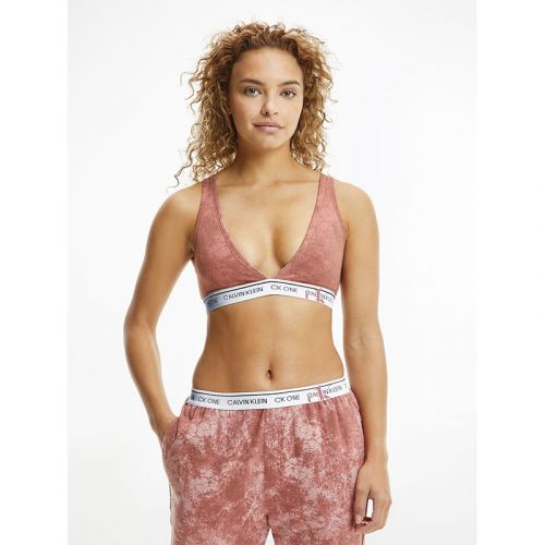 Womens Faded Red Grape CK1 Unlined Triangle Bralette 108339 by Calvin Klein from Hurleys