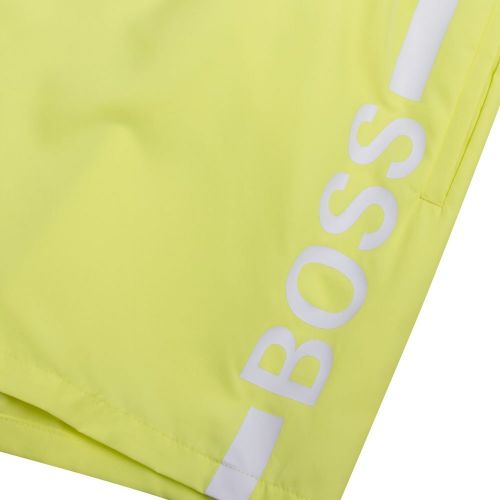 Mens Yellow Dolphin Logo Swim Shorts 83728 by BOSS from Hurleys