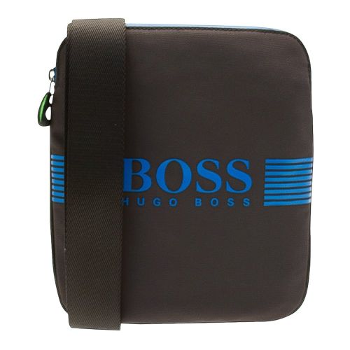 Mens Dark Grey Pixel Cross Body bag 9630 by BOSS from Hurleys