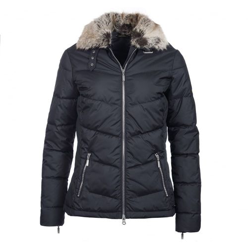 Womens Black Garvie Quilted Jacket 12394 by Barbour International from Hurleys
