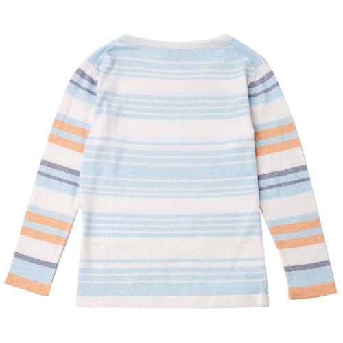Girls Aqua Bowline Stripe Knitted Sweater 39695 by Barbour from Hurleys