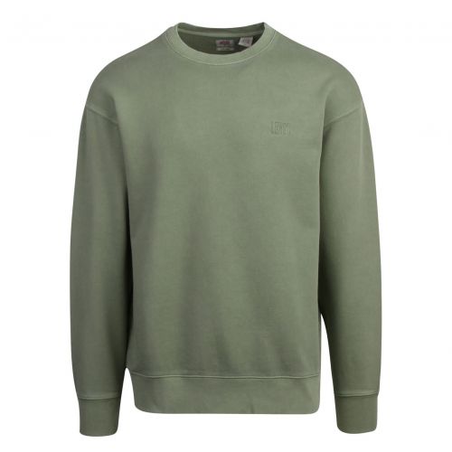 Mens Green Authenthic Logo Crew Sweat Top 76733 by Levi's from Hurleys