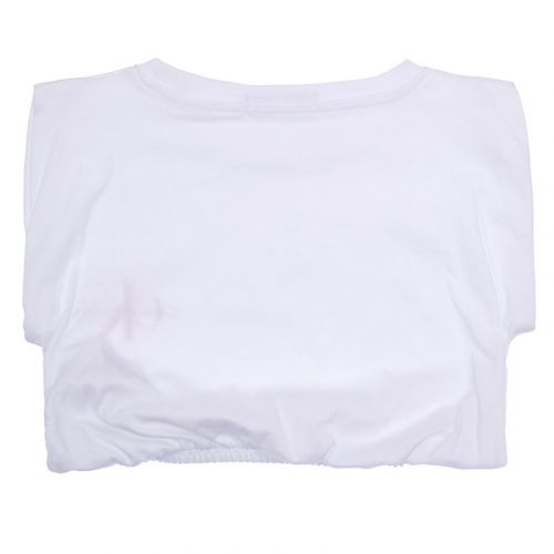 Girls Bright White Monogram Off Placed Cap S/s T Shirt 104799 by Calvin Klein from Hurleys