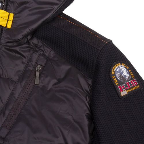 Boys Black Nolan Hybrid Hooded Jacket 94533 by Parajumpers from Hurleys