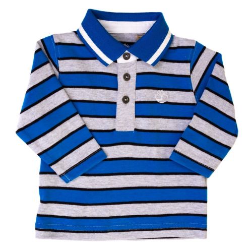 Baby Blue Striped L/s Polo Shirt 65528 by Timberland from Hurleys