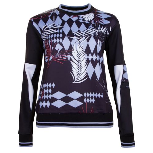 Womens Black Printed Sweat Top 21754 by Versace Jeans from Hurleys