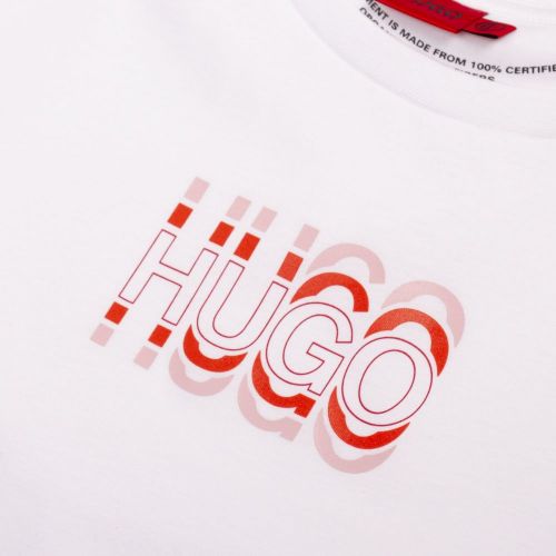 Womens White The Slim Tee 11 S/s T Shirt 93250 by HUGO from Hurleys