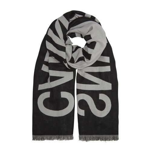 Womens Black Beauty Large Logo Wrap Scarf 49861 by Calvin Klein from Hurleys