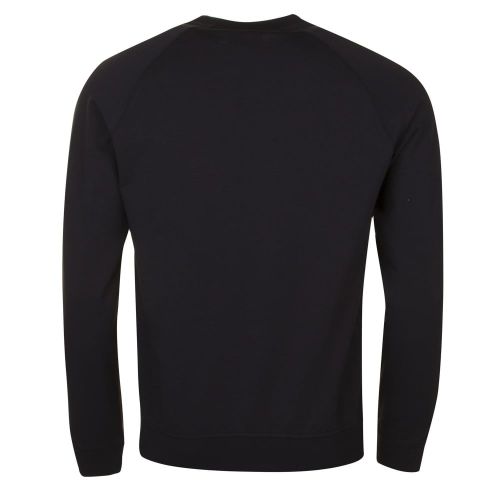 Mens Black Embossed Eagle Sweat Top 22298 by Emporio Armani from Hurleys