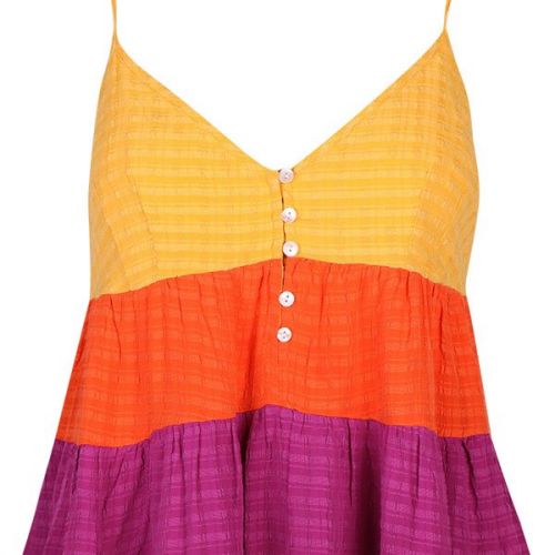 Womens Beeswax/Violet Adira Birch Tiered Cami Top 110494 by French Connection from Hurleys