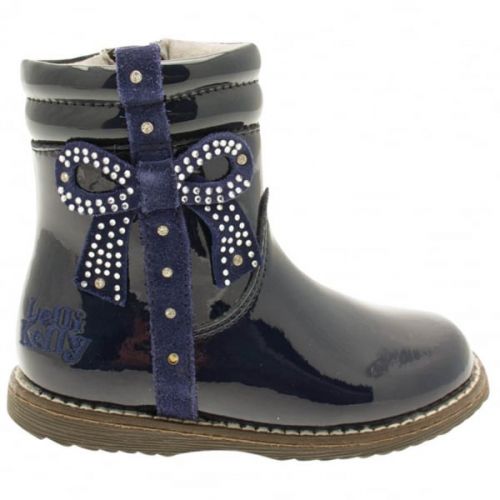 Baby Navy Felicia Boots (21-26) 17095 by Lelli Kelly from Hurleys