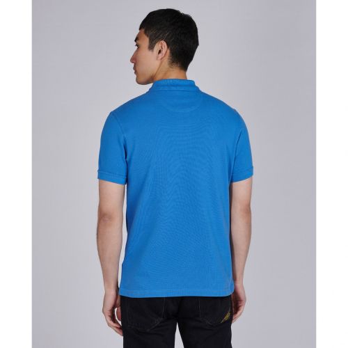 Mens Blue Essential S/s Polo Shirt 95618 by Barbour International from Hurleys
