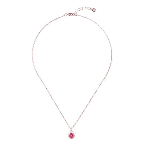 Womens Rose Gold/Fuchsia Elvina Mini Button Pendant Necklace 54444 by Ted Baker from Hurleys