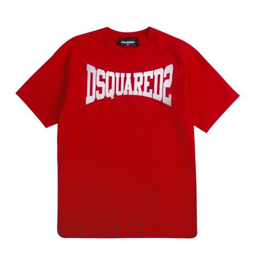 Boys Tango Red Stretched Logo S/s T Shirt 86507 by Dsquared2 from Hurleys