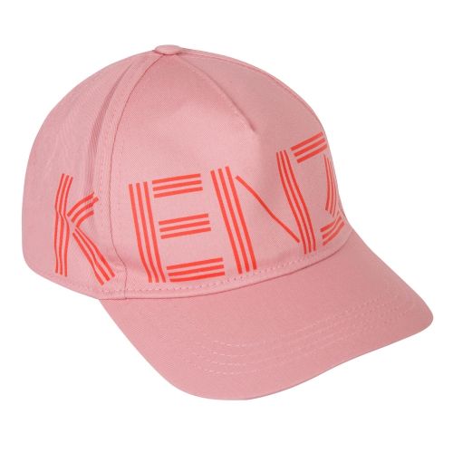 Girls Middle Pink Logo Cap 36413 by Kenzo from Hurleys