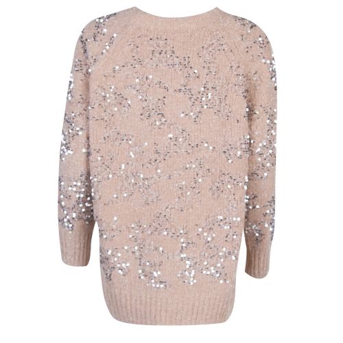 Womens Champagne Rosemary Sequin Knitted Jumper 33915 by French Connection from Hurleys