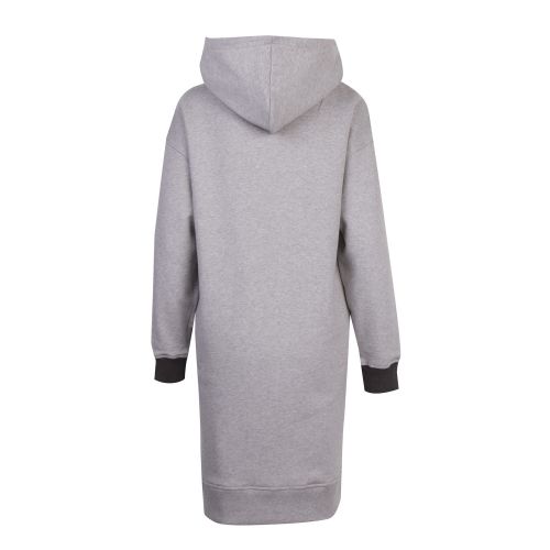 Casual Womens Light Grey Dikate Hooded Sweater Dress 51554 by BOSS from Hurleys