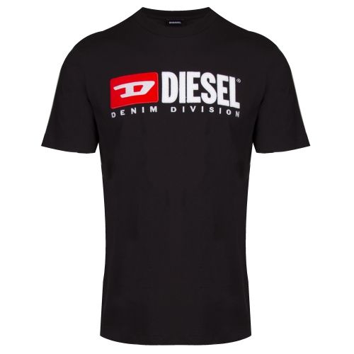 Mens Black T-Just-Division S/s T Shirt 40475 by Diesel from Hurleys