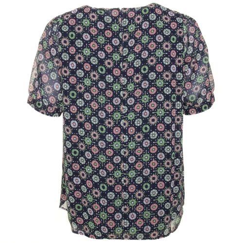 Womens Mineral Green Multi Medina Tile Sheer Top 39735 by French Connection from Hurleys