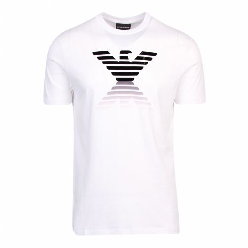 Mens White Double Eagle S/s T Shirt 45672 by Emporio Armani from Hurleys