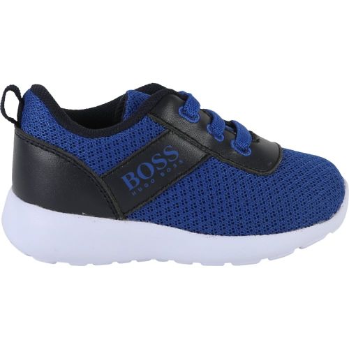 Baby Blue Mesh Trainers (17-26) 13260 by BOSS from Hurleys