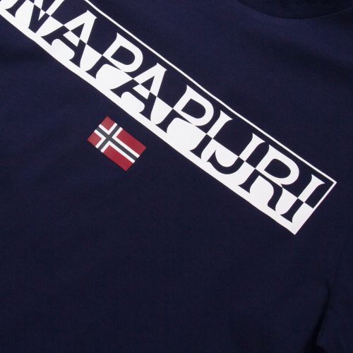 Mens Medieval Blue Saras Solid S/s T Shirt 59741 by Napapijri from Hurleys