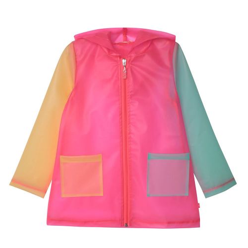 Girls Pink Transparent Raincoat 85187 by Billieblush from Hurleys