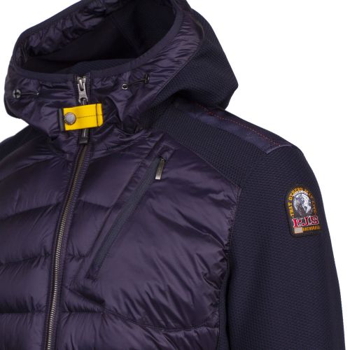 Mens Navy Nolan Hybrid Hooded Jacket 77931 by Parajumpers from Hurleys