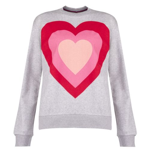 Womens Grey Marl Heart Sweat Top 35701 by PS Paul Smith from Hurleys