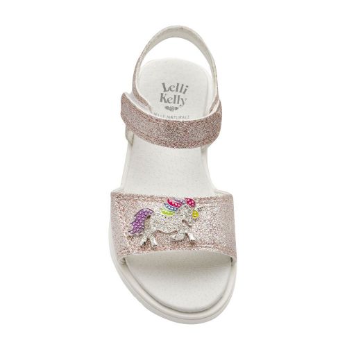 Girls Rose Glitter Unicorno 4 Sandals (26-35) 87429 by Lelli Kelly from Hurleys