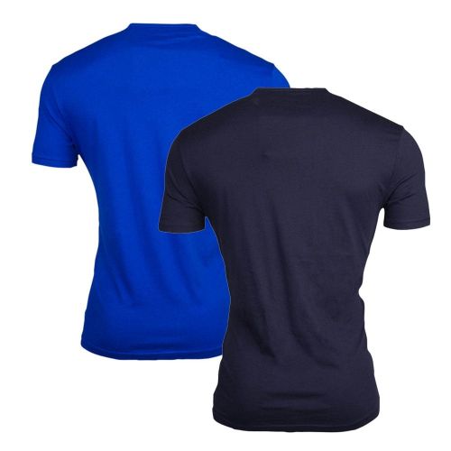 Mens Marine & Blue Small Logo 2 Pack S/s T Shirt 15070 by Emporio Armani from Hurleys