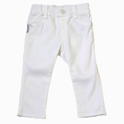 Baby White Stretch Pants 29499 by Armani Junior from Hurleys