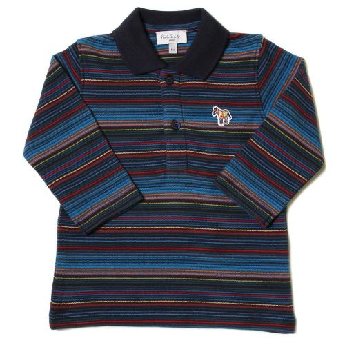 Baby Dark Navy Jaffa L/s Polo Shirt 14507 by Paul Smith Junior from Hurleys